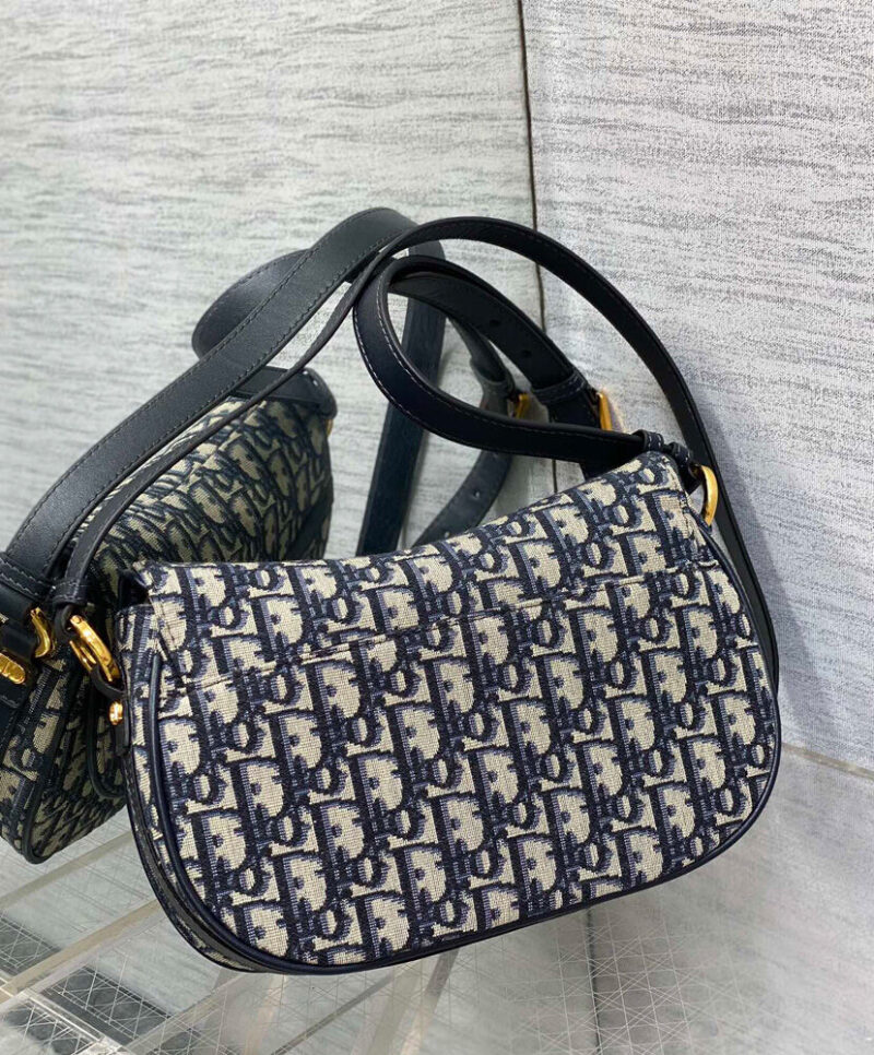 Christian Dior Small CD Besace Bag Dark Blue